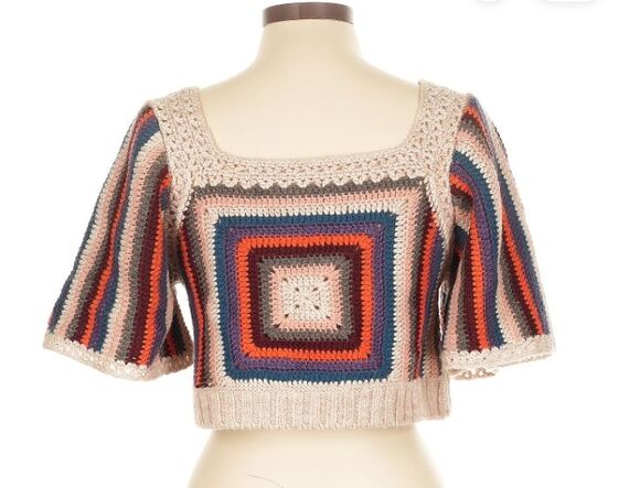 Sea New York Tops - Sea New York Womens Mena Crochet Knit Top White Size Large